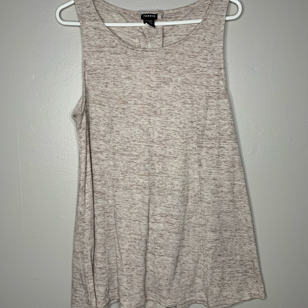 Torrid Tank cross stitch in back